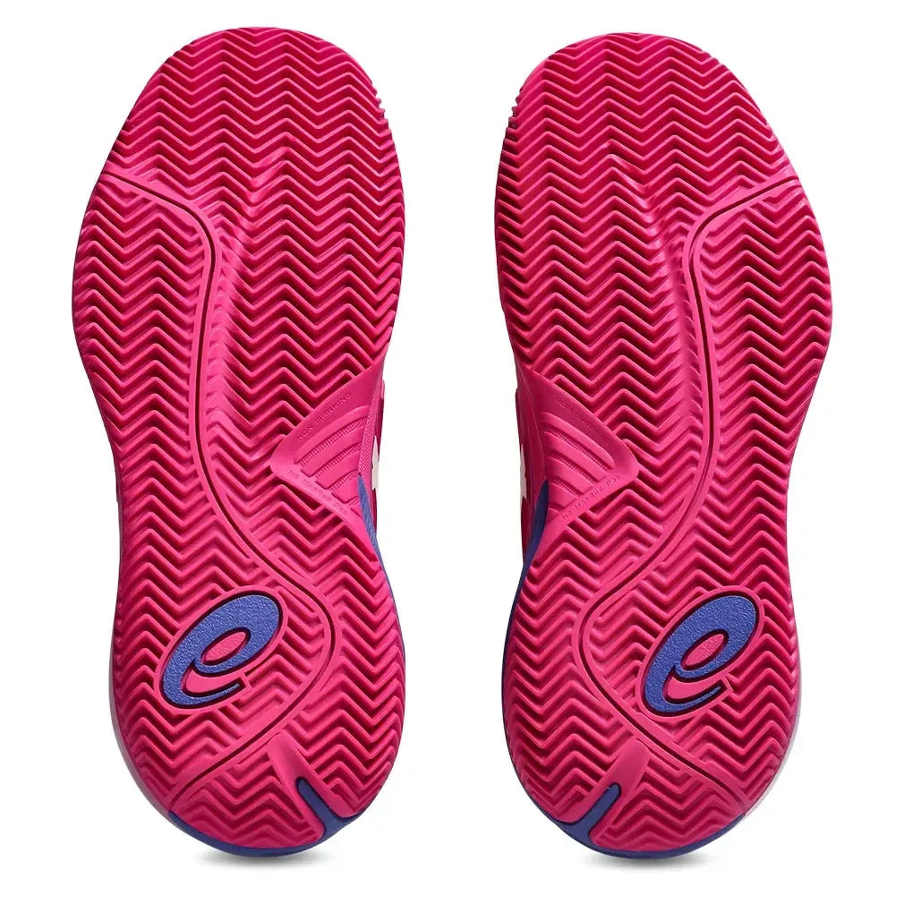 Women's GEL-Resolution X Clay Tennis Shoes Bright Rose and Cream