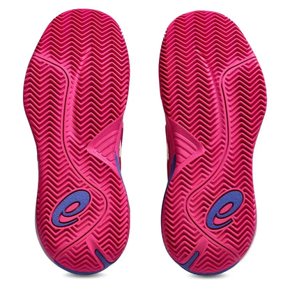 Women's GEL-Resolution X Clay Tennis Shoes Bright Rose and Cream