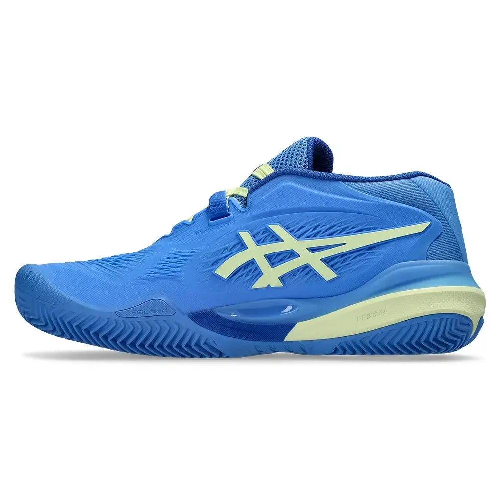 Women's GEL-Resolution X Clay Tennis Shoes Blue Coast and Huddle Yellow