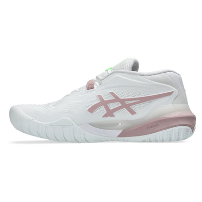 Women's GEL-Resolution X D Width Tennis Shoes White and Morganite