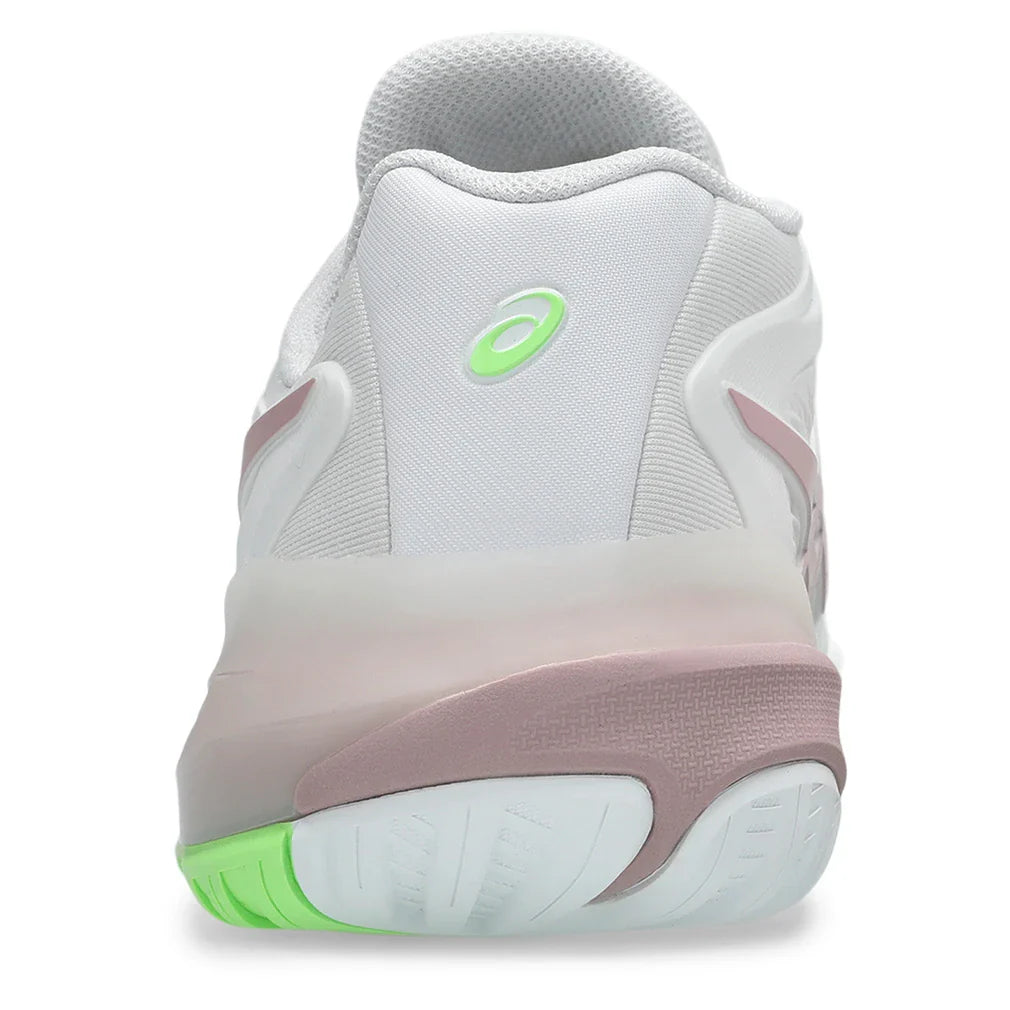 Women's GEL-Resolution X D Width Tennis Shoes White and Morganite
