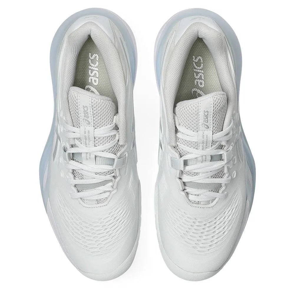 Women's GEL-Resolution X Tennis Shoes White and Pure Silver