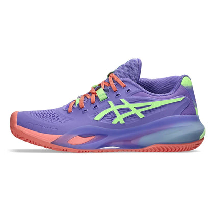 Women's GEL-Resolution X Padel Shoes Amethyst and Illuminate Green