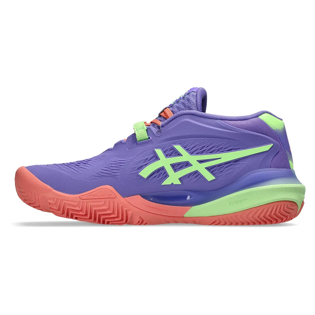 Women's GEL-Resolution X Padel Shoes Amethyst and Illuminate Green