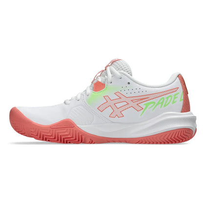 Women's GEL-Challenger 15 Padel Shoes White and Guava