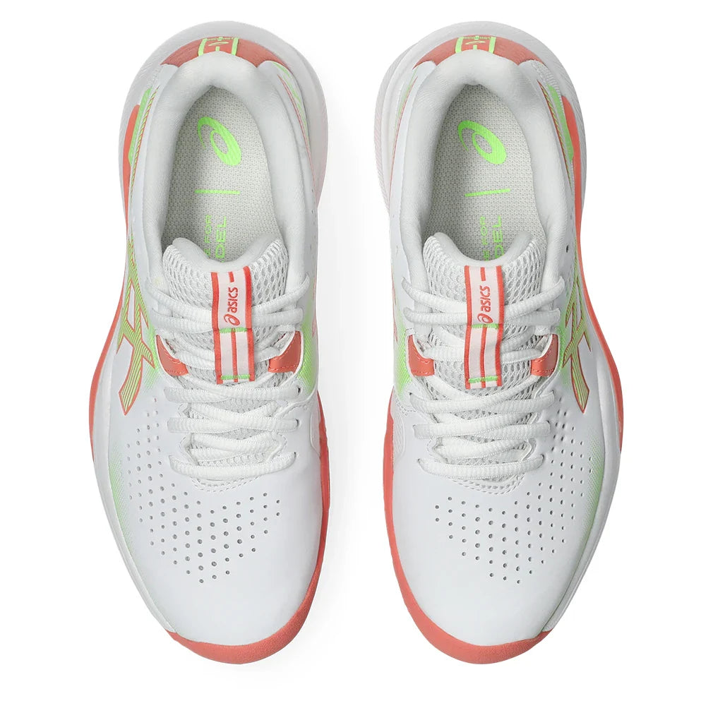Women's GEL-Challenger 15 Padel Shoes White and Guava