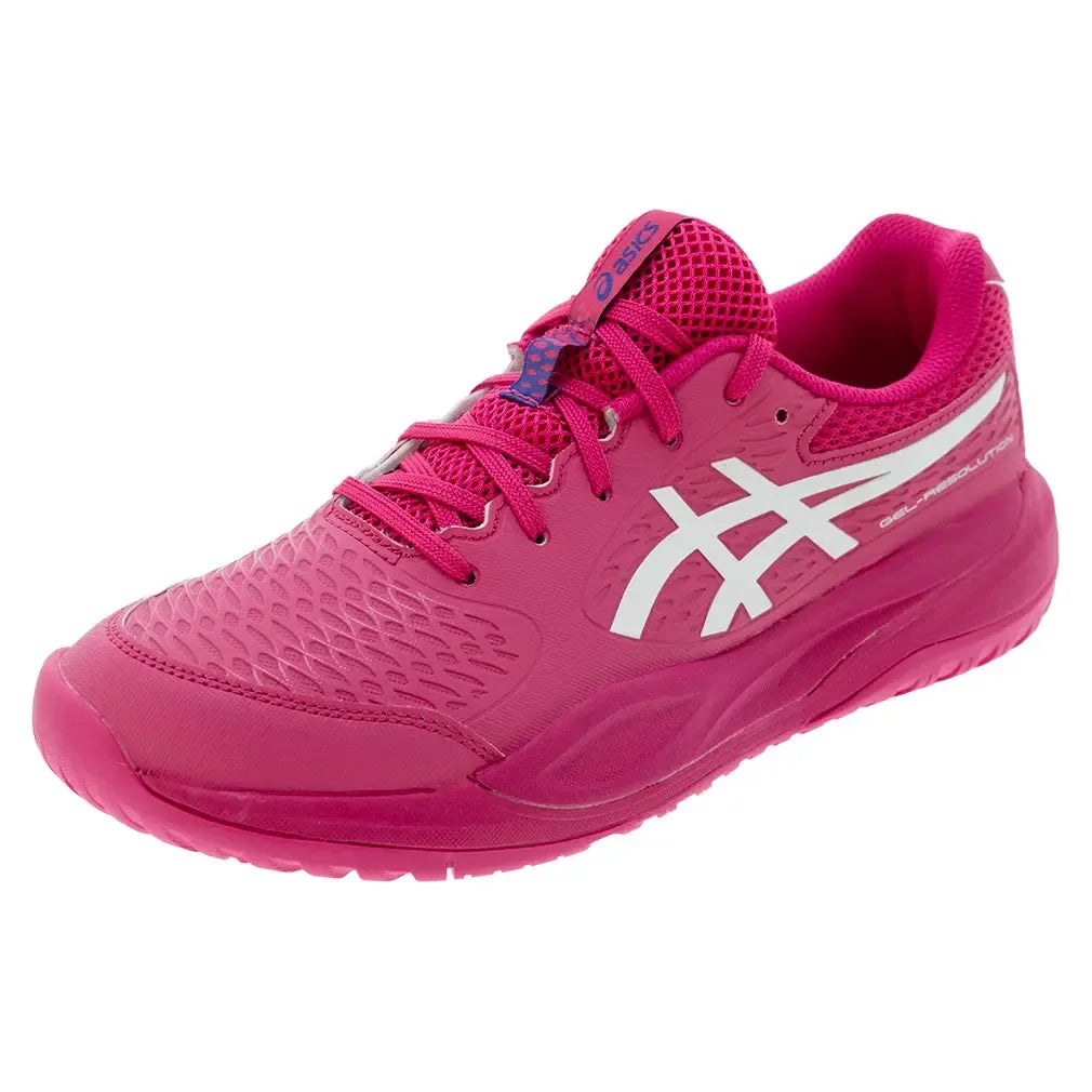 Juniors' GEL-Resolution X GS Tennis Shoes Bright Rose and Cream-Footwear-Asics-1044A081-700F25copy-Tennis Express