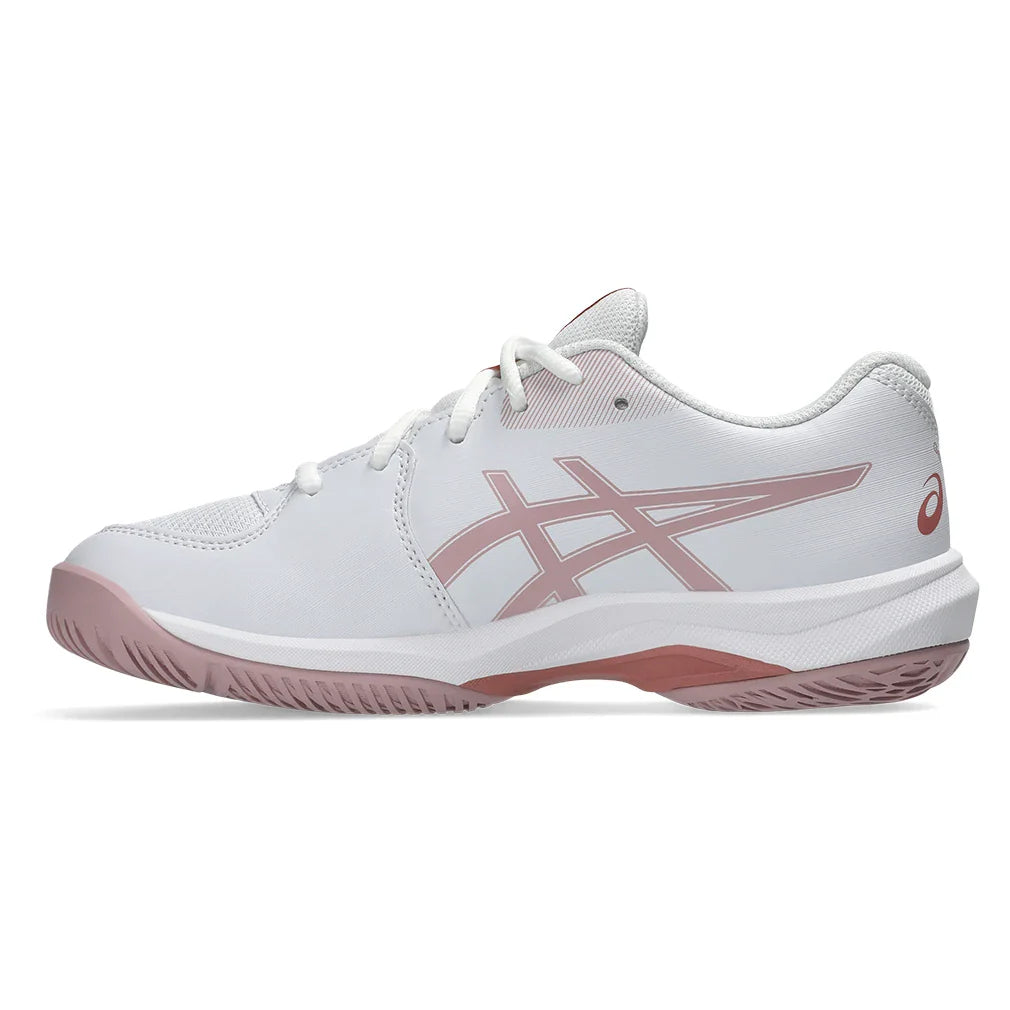 Juniors' GEL-Game GS Tennis Shoes White and Morganite