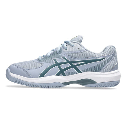 Juniors' GEL-Game GS Tennis Shoes Grey Blue and Ironclad