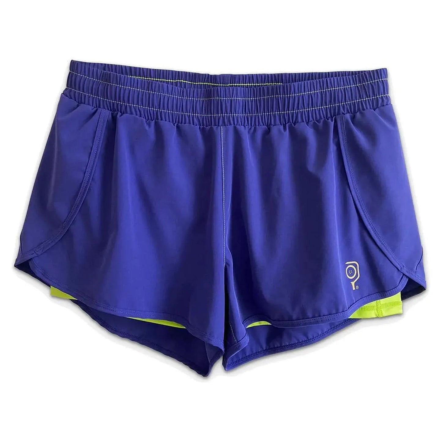 Women's 3 Inch Inseam 2-in-1 Split Pickleball Short-Apparel-Baddle-104968-NAVY-L-Tennis Express
