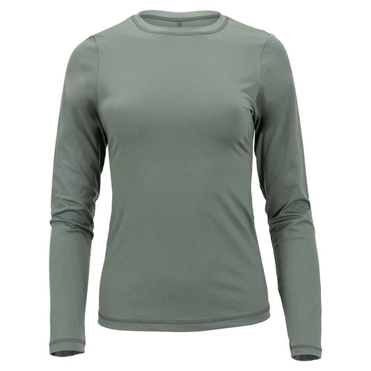 Women's UV Colors Long Sleeve Tennis Top Army-Apparel-Sofibella-105150-DEFAULT-L-Tennis Express