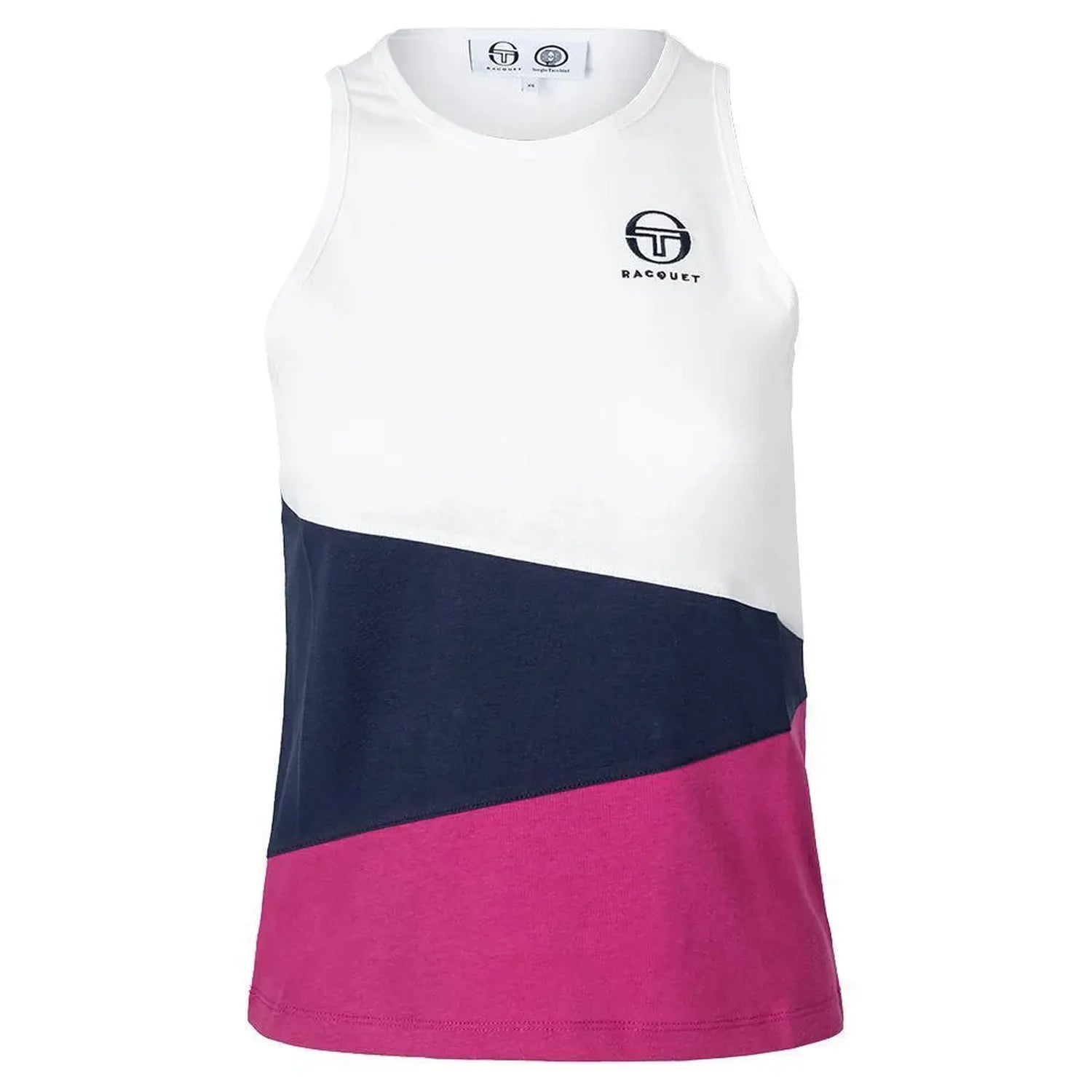 Women's Racquet Tennis Tank White-Apparel-Sergio Tacchini-105469-DEFAULT-L-Tennis Express
