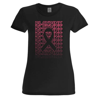 Women's Play Pink Tennis Tee Black (Size Small)-Apparel-TENNIS EXPRESS-105780-WOMENS-L-Tennis Express