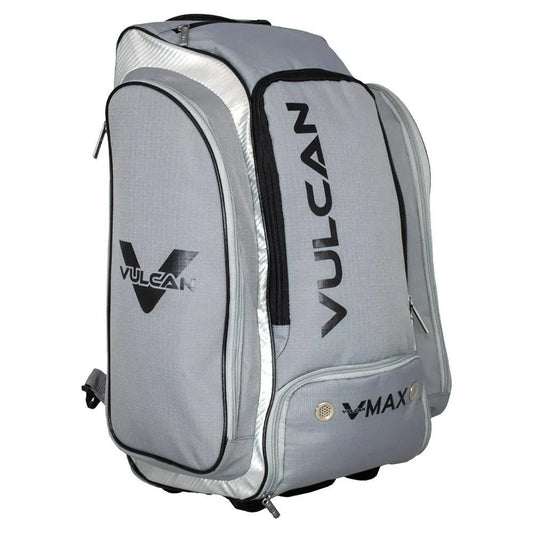 VMAX Roller Pickleball Backpack Grey and Black-Bags-Vulcan-106049-DEFAULT-L-1-[Sku]-Tennis Express