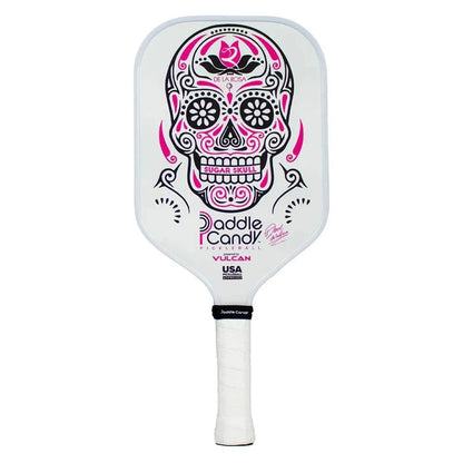 Paddle Candy Sugar Skull DLR Edition Pickleball Paddle White-Racquets-Vulcan-106059-DEFAULT-L-Tennis Express