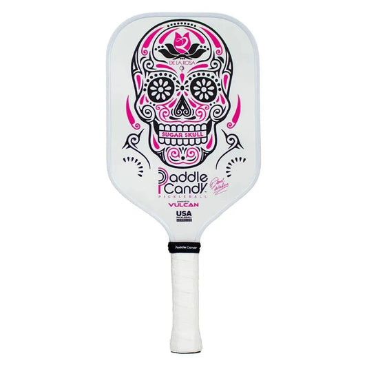 Paddle Candy Sugar Skull DLR Edition Pickleball Paddle White-Racquets-Vulcan-106059-DEFAULT-L-Tennis Express