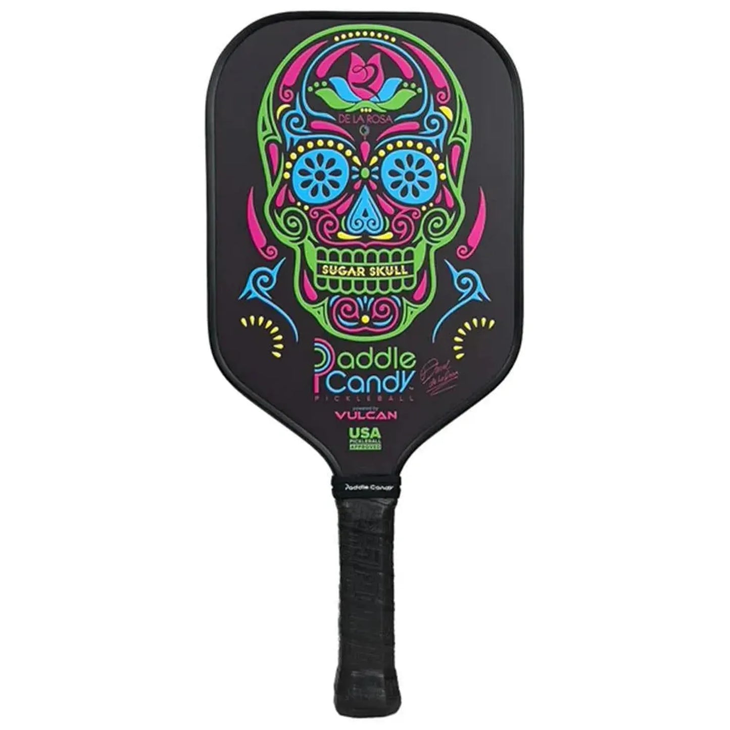 Paddle Candy Sugar Skull DLR Edition Pickleball Paddle Black-Racquets-Vulcan-106060-DEFAULT-L-Tennis Express