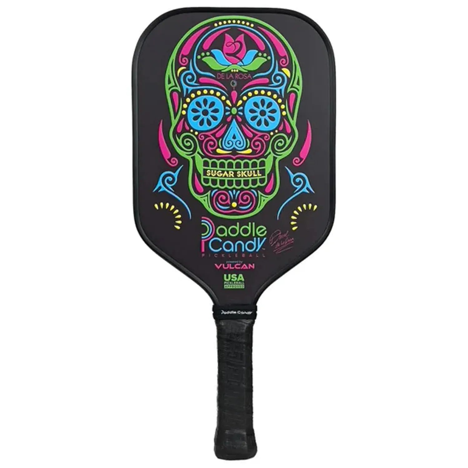 Paddle Candy Sugar Skull DLR Edition Pickleball Paddle Black-Racquets-Vulcan-106060-DEFAULT-L-Tennis Express