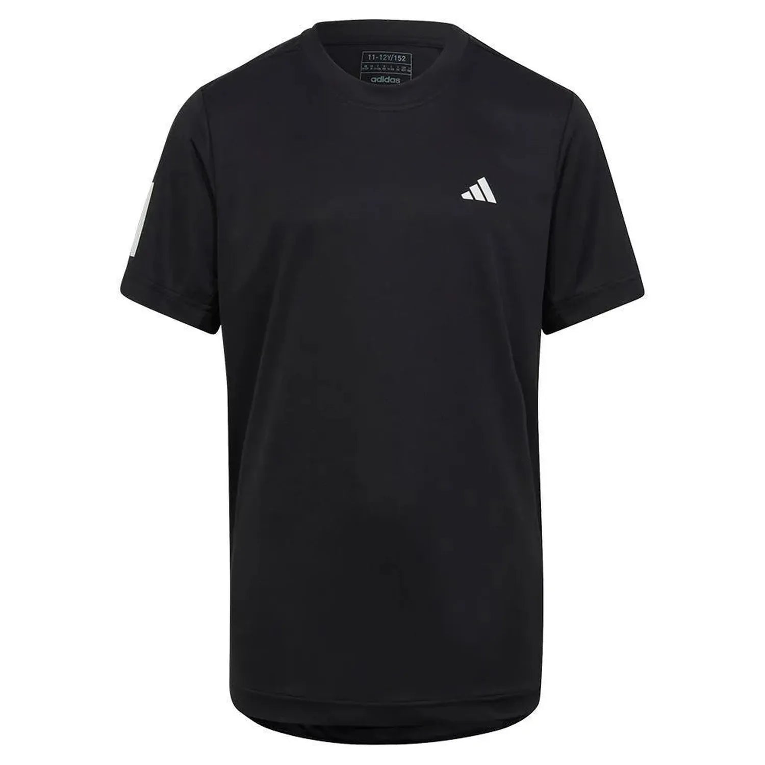 Boys' Club 3-Stripe Tennis T-Shirt Black-Apparel-Adidas-106431-DEFAULT-L-Tennis Express