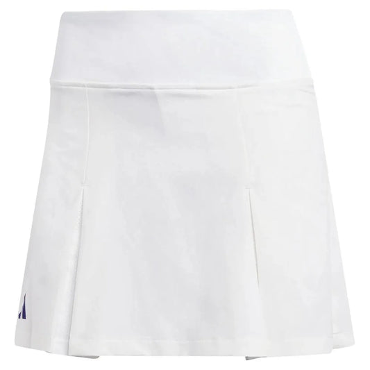 Women's Club Pleated Tennis Skort White-Apparel-Adidas-106493-DEFAULT-L-Tennis Express