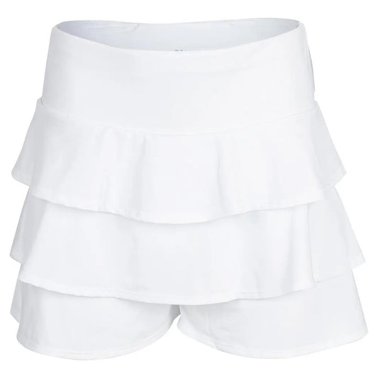 Women's Court Tiered Ruffle Tennis Skort-Apparel-Tail-106571-1204_CHALK-L-Tennis Express