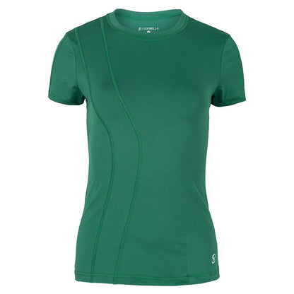 Women's Short Sleeve Tennis Top-Apparel-Sofibella-107016-FOREST_GREEN-L-Tennis Express
