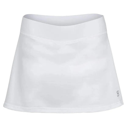 Women's 13 Inch Tennis Skort-Apparel-Sofibella-107018-WHITE-L-Tennis Express