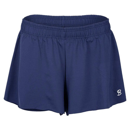 Women's Tennis Shorts-Apparel-Sofibella-107019-NAVY-L-Tennis Express