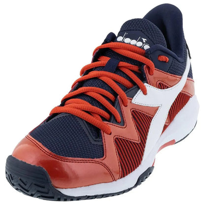 Junior's B.Icon 2 Tennis Shoes Blue Corsair and White-Footwear-Diadora-107378-DEFAULT-L-Tennis Express