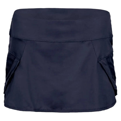 Women's Team Pulse Wave Tennis Skort-Apparel-Lucky In Love-107748-433_NAVY-L-Tennis Express