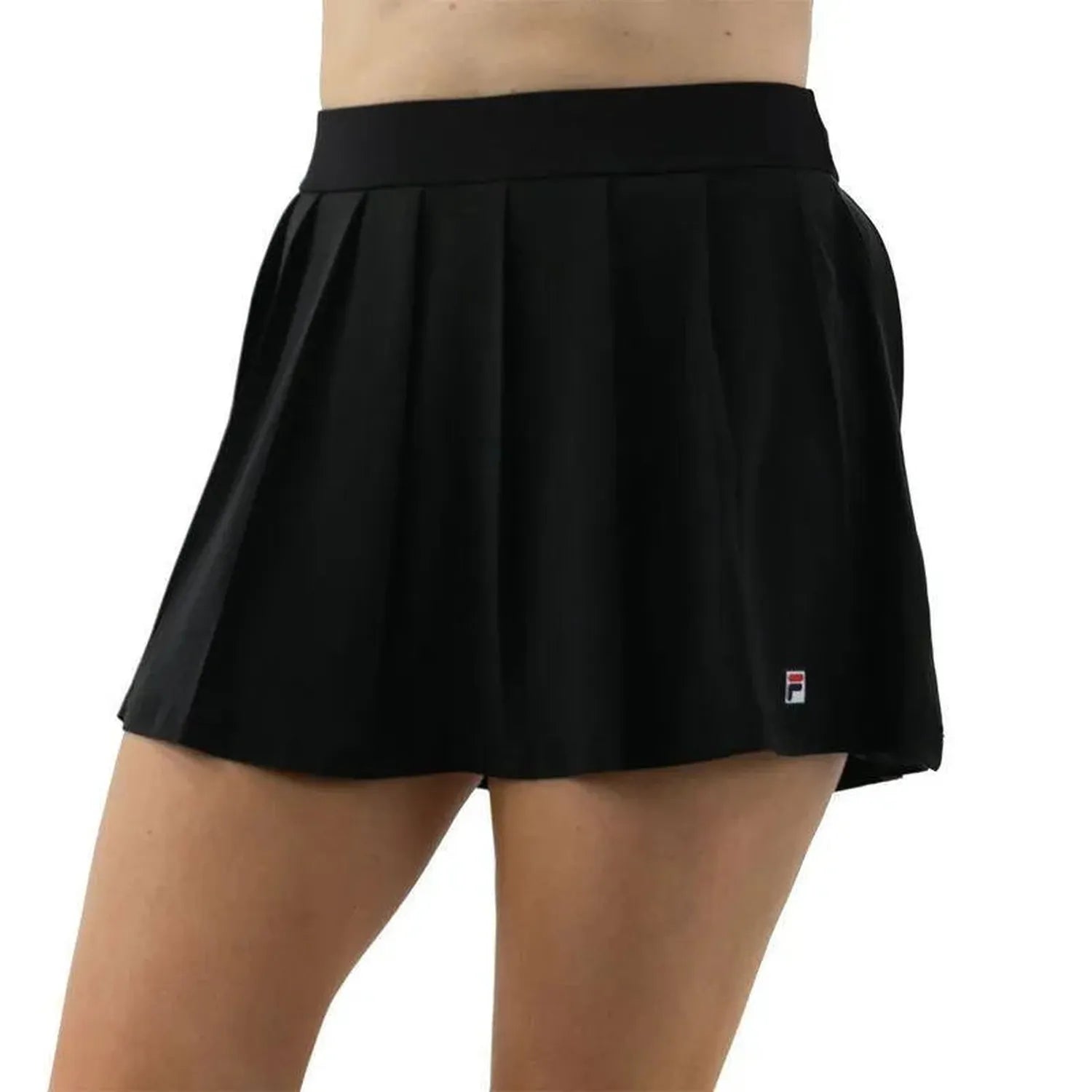 Women's Essentials Wave Pleat Tennis Skort-Apparel-Fila-108195-001_BLACK-L-Tennis Express