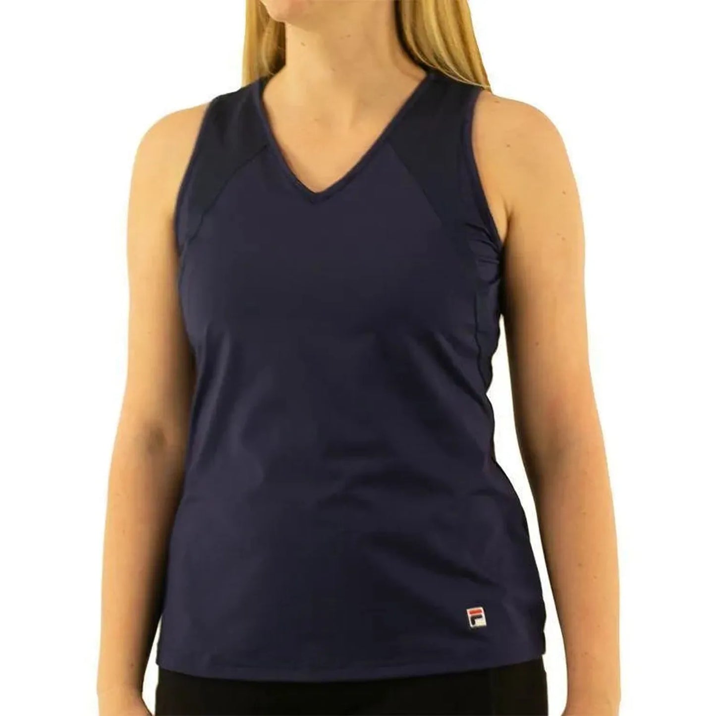 Women's Essentials Full Coverage Tennis Tank-Apparel-Fila-108238-412_FILA_NAVY-L-Tennis Express