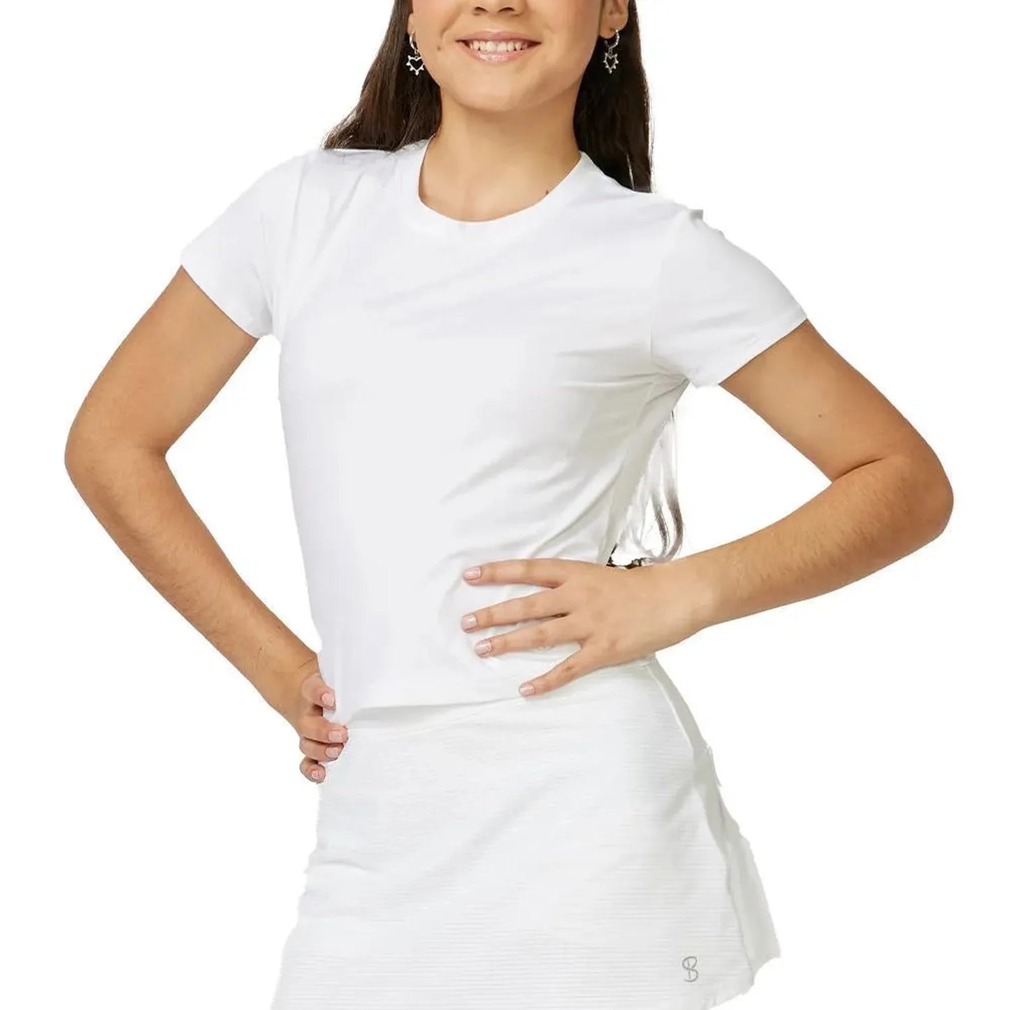 Girl's Tennis Skort Novelty Texture and White-Apparel-Sofibella-108456-DEFAULT-L-Tennis Express