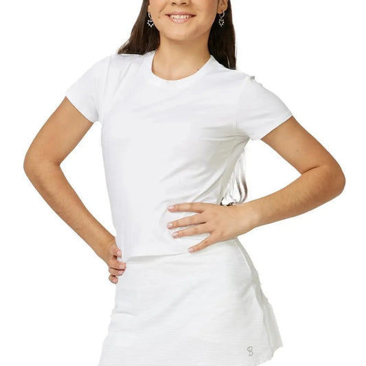 Girl's Tennis Skort Novelty Texture and White-Apparel-Sofibella-108456-DEFAULT-L-Tennis Express
