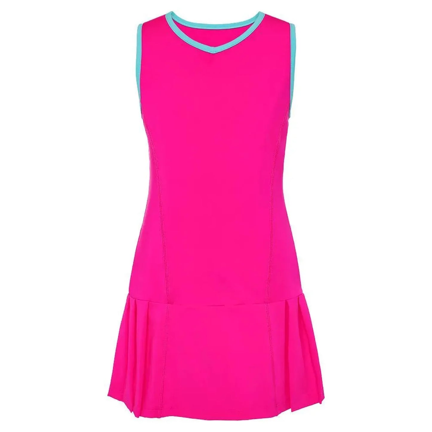 Girls' Essentials Pleated Tennis Dress-Apparel-Fila-108461-543_PINK_GLOBL-L_9497ec24-bc86-4e1c-a58a-c187135645cb-Tennis Express