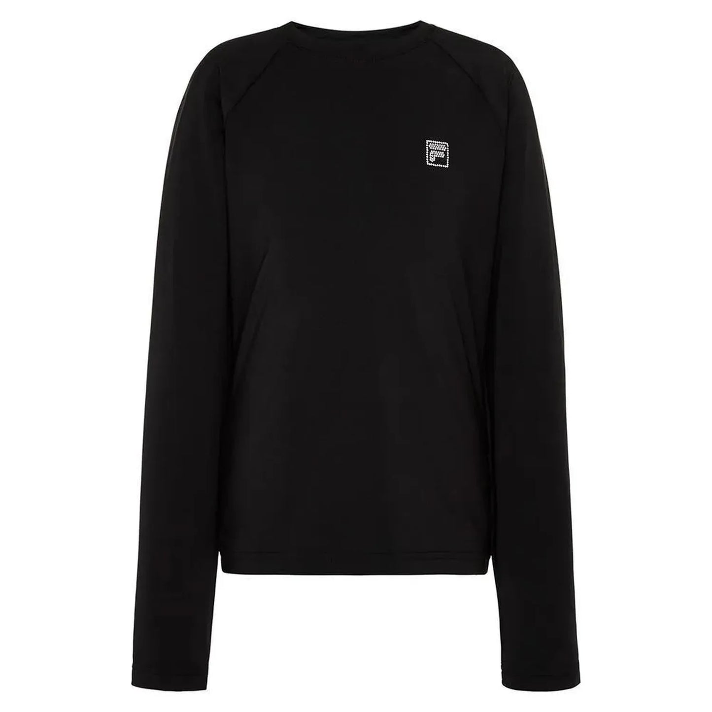 Girls' Essentials Long Sleeve Tennis UV Blocker Top-Apparel-Fila-108462-001_BLACK-L-Tennis Express