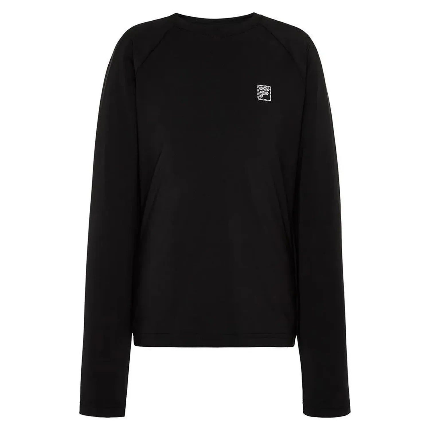 Girls' Essentials Long Sleeve Tennis UV Blocker Top-Apparel-Fila-108462-001_BLACK-L-Tennis Express