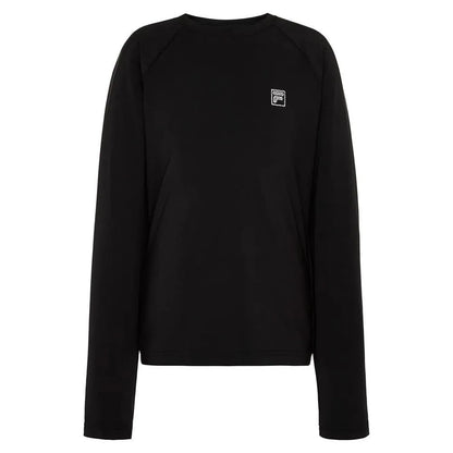 Girls' Essentials Long Sleeve Tennis UV Blocker Top-Apparel-Fila-108462-001_BLACK-L-Tennis Express
