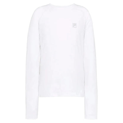 Girls' Essentials Long Sleeve Tennis UV Blocker Top-Apparel-Fila-108462-100_WHITE-L_b888bde9-38a2-4606-bbd9-9d4ce8ae2153-Tennis Express