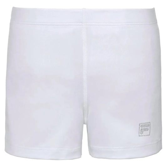 Girls' Essentials Tennis Ball Short White-Apparel-Fila-108465-DEFAULT-L-Tennis Express