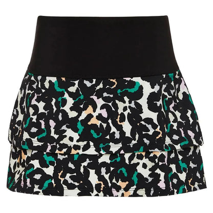 Girls' Essentials Ruffle Tennis Skort-Apparel-Fila-108466-003_BLACK_ANIMAL-L_892ae331-6bb7-401e-9213-2da5620cccab-Tennis Express