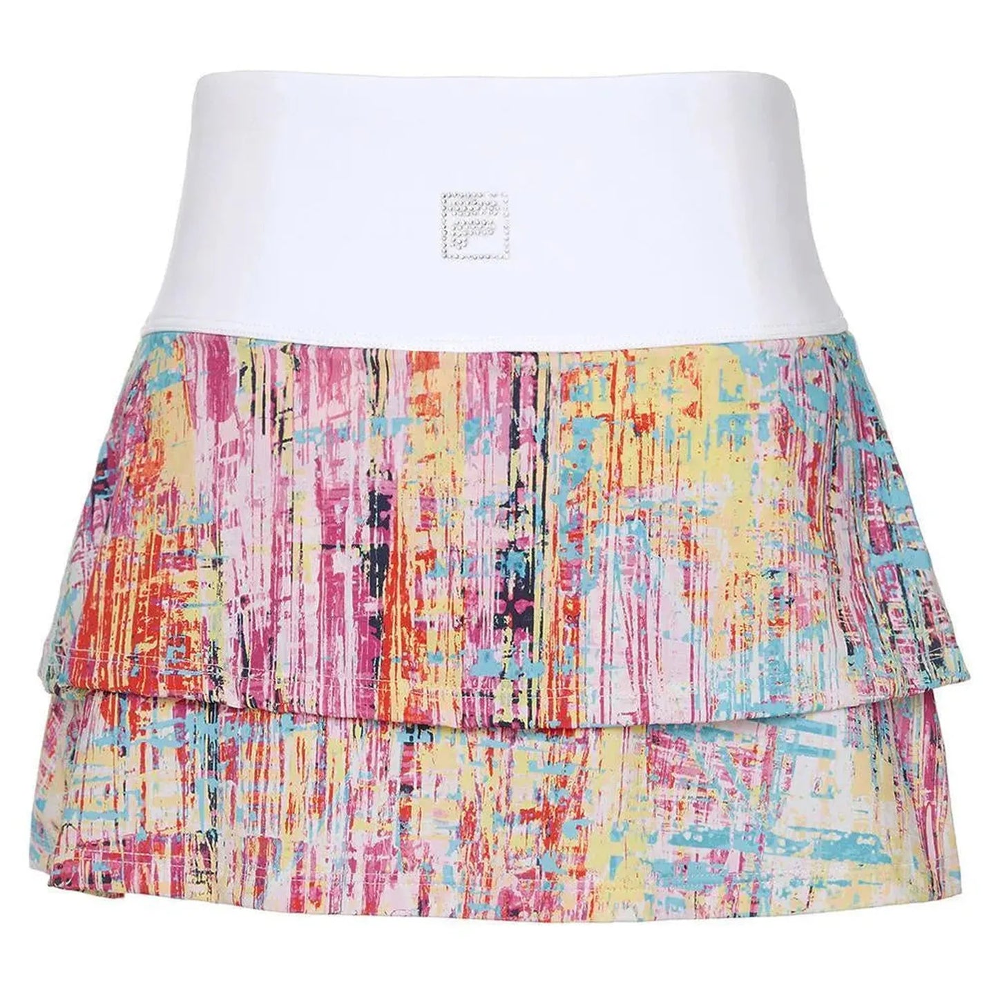 Girls' Essentials Ruffle Tennis Skort-Apparel-Fila-108466-824_STRIATIONWT-L-Tennis Express