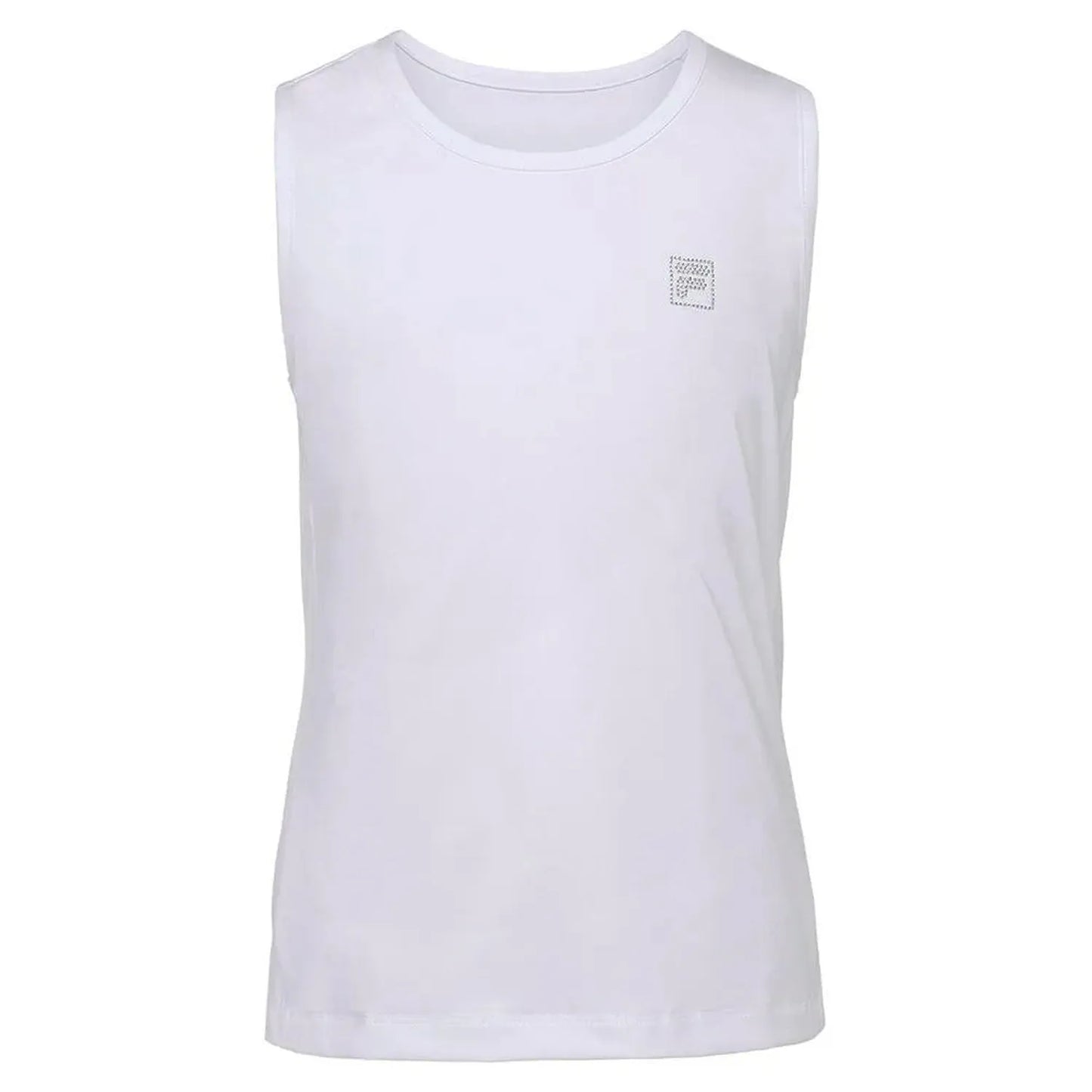 Girls' Essentials Full Coverage Tennis Tank-Apparel-Fila-108468-100_WHITE-L-Tennis Express