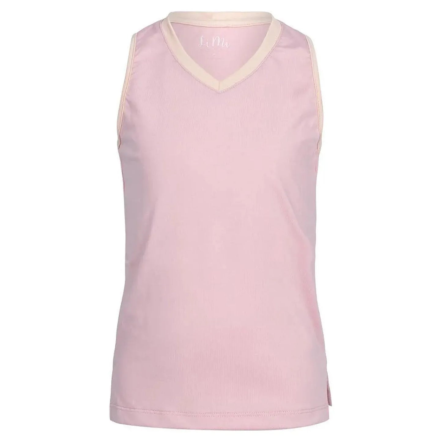 Girl's V-Neck Tennis Tank Pink and Orange-Apparel-Little Miss Tennis-109156-DEFAULT-L-Tennis Express