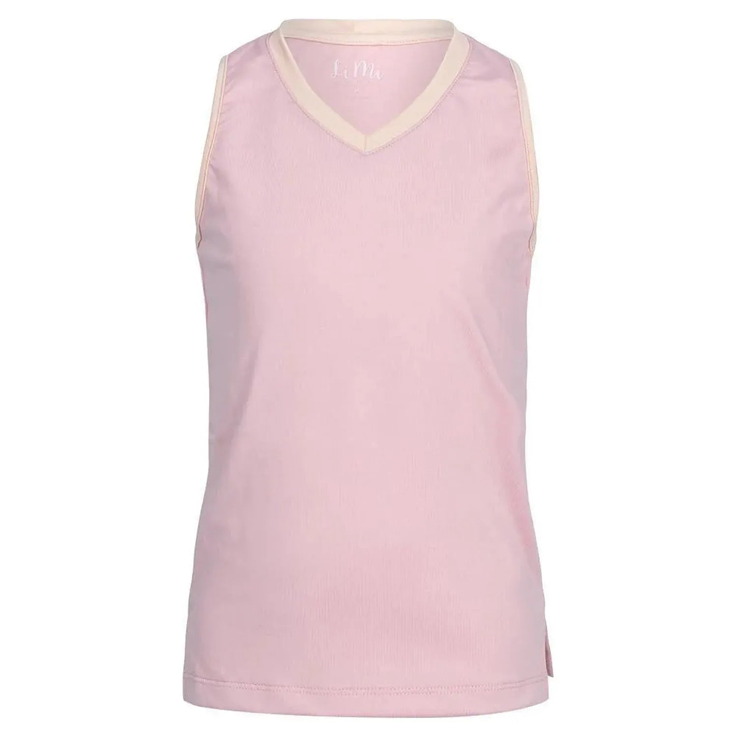 Girl's V-Neck Tennis Tank Pink and Orange-Apparel-Little Miss Tennis-109156-DEFAULT-L-Tennis Express