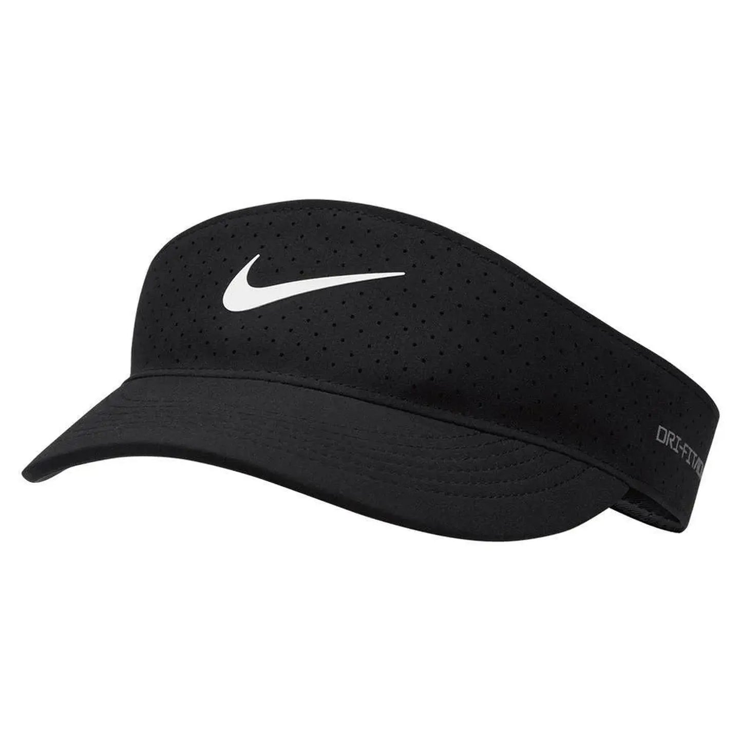 Unisex Dri-FIT Advance Ace Tennis Visor-Apparel-Nike-109883-010_BLACK-L-Tennis Express