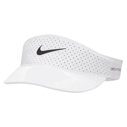 Unisex Dri-FIT Advance Ace Tennis Visor-Apparel-Nike-109883-100_WHITE-L-Tennis Express