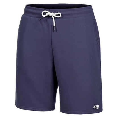 Men's Logo Tennis Short-Apparel-Atp Tour-109986-600_NAVY_BLUE-L-Tennis Express