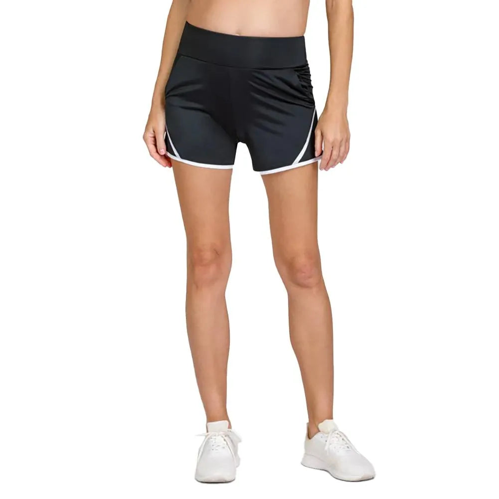 Women's Kalina 4 Inch Tennis Short Onyx-Apparel-Tail-110186-DEFAULT-L-Tennis Express