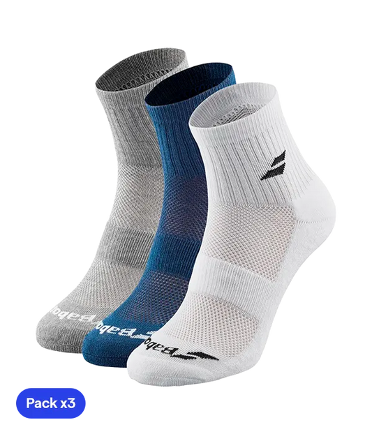Socks Babolat Quarter Multicolor 2025 (Pack x3)